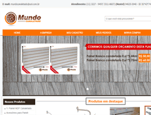 Tablet Screenshot of mundocanaletado.com.br